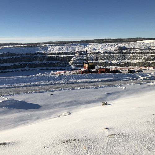 Drilling at the Troilus site 