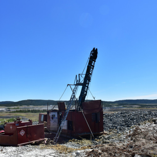 Drilling at the Troilus site 