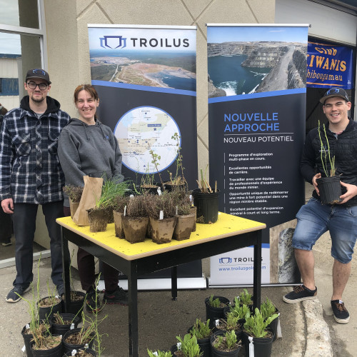 Troilus Gold and the &ldquo;Club Kiwanis of Chibougamau&rdquo; partner for the 2022 Plant and Tree Giveaway 
