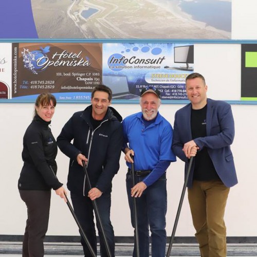 Troilus Team at a Chibougamau Curling Event 