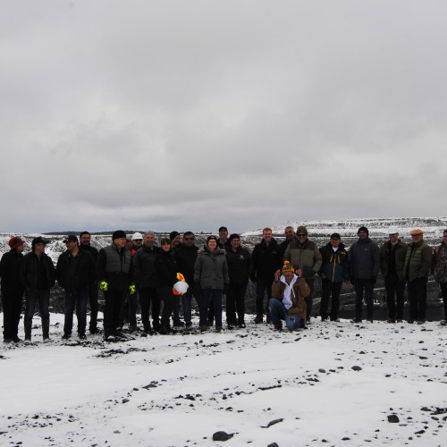 Chief Thomas Neeposh and Council on the October 2018 Site Visit 