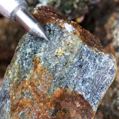 Visible gold found during Exploration