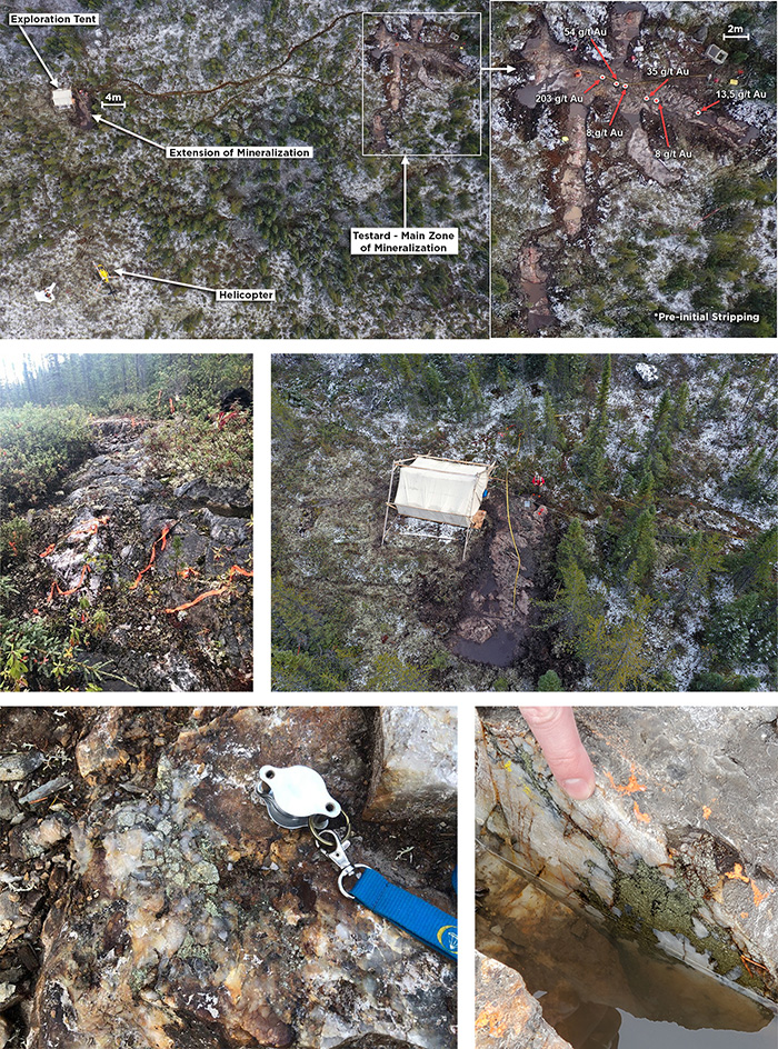 Ground and Aerial Photos of the Testard Zone